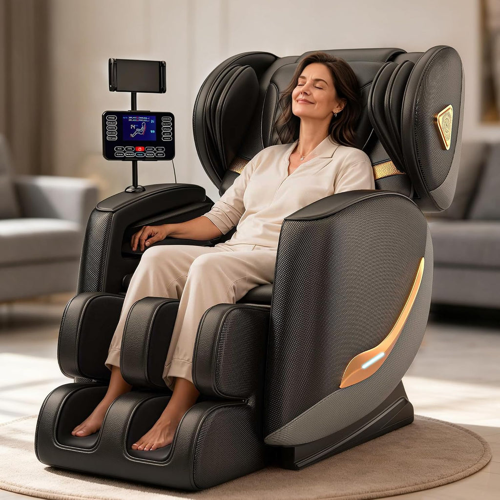2027 Zero Gravity Massage Chair Full Body and Recliner with Heat & 10 Fix Rollers, 5 Auto Modes & 3 Intensity Levels