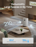 110-Pint Smart Dehumidifier for Basement, 4500 Ft² for Large Room, 2 Gallon Water Tank