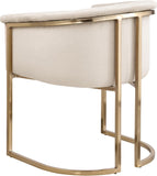 Meridian Furniture 758Cream-C Tierra Collection Modern | Contemporary Upholstered Dining Chair with Luxurious Cream