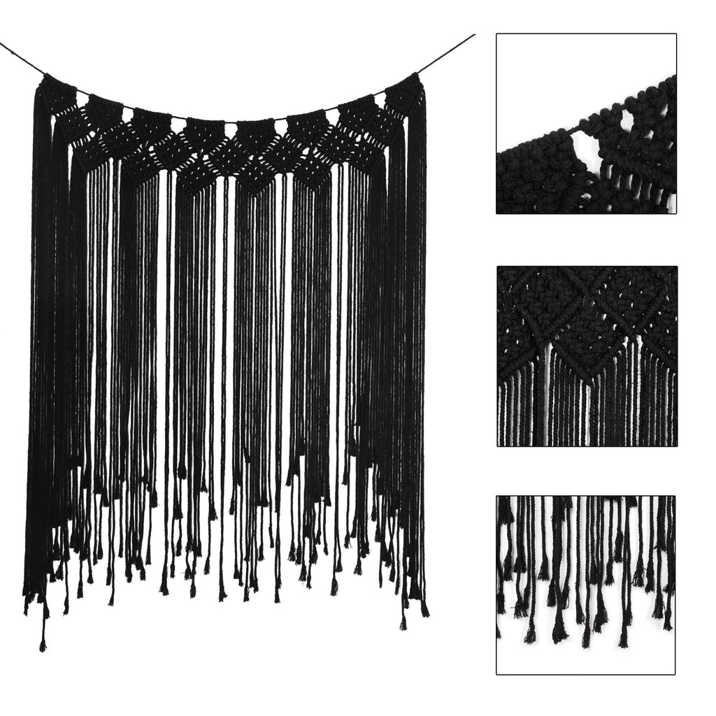Macrame Wall Hanging Modern Chic Woven Wall Art Tapestry Boho Wedding Living Room Gallery Bedroom Wall Decoration