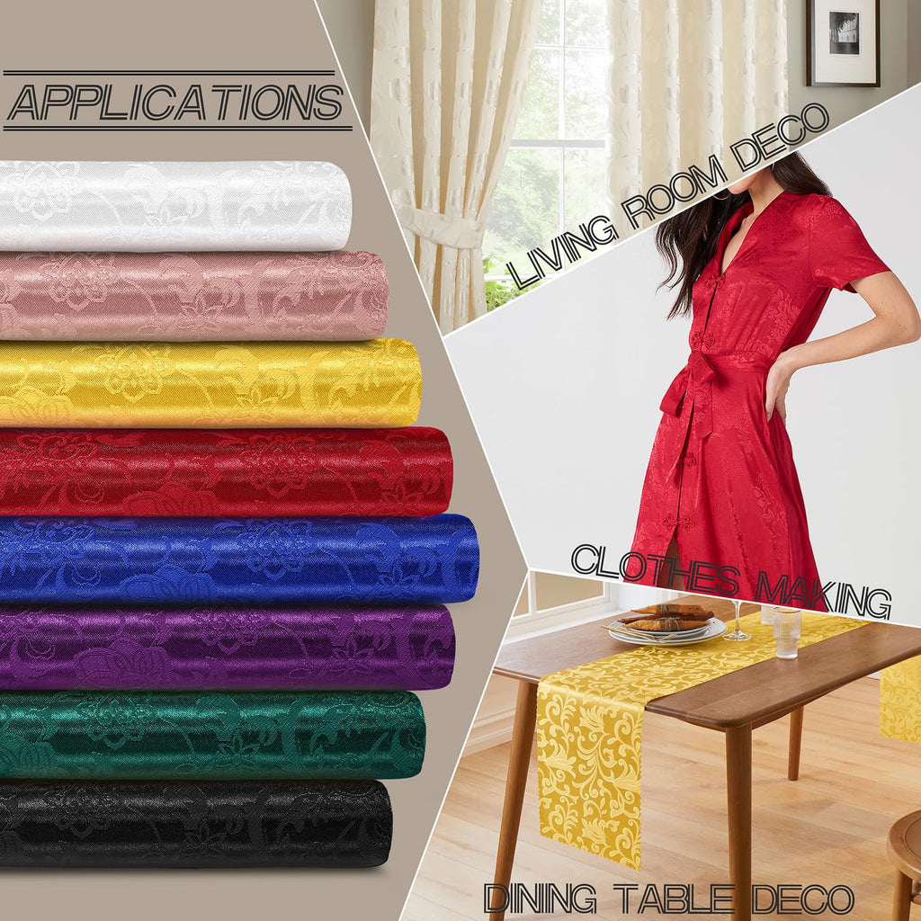 Red Satin Fabric, 1 Yard, 60 Inches Wide