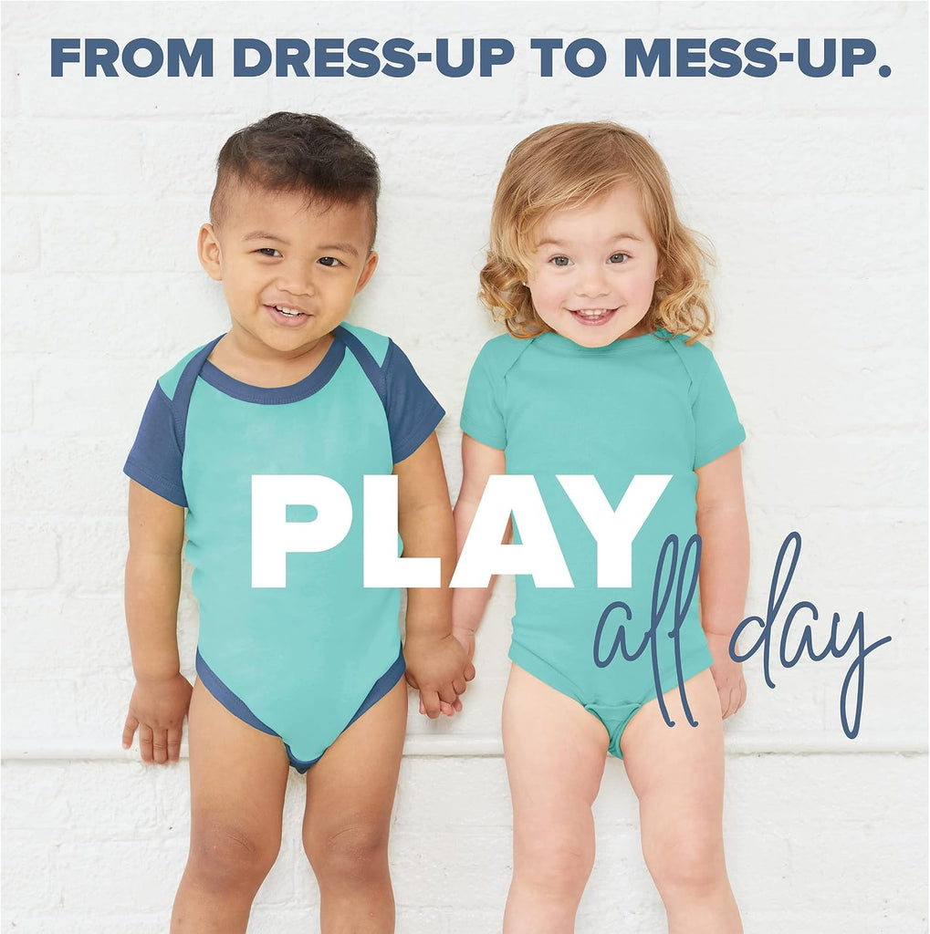 Baby Bodysuit Girl & Boy | to Pack Bulk Set, Snap Easy Closure
