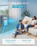 Portable Air Conditioners 10,000 BTU, 4-in-1 Air Conditioner Portable Up to 450 Sq.Ft. with Cool, Fan, Dehumidifier
