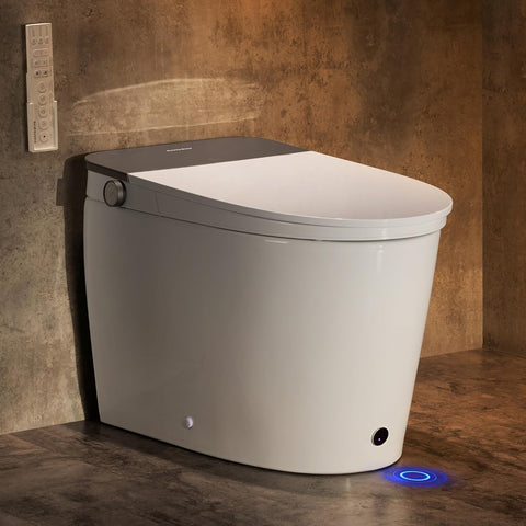 Casta Diva Smart Toilet with Bidet Built in, Auto Open/Close Lid,1000g MaP Flush, Heated Seat & Foam Dispenser