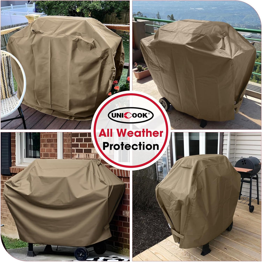 55 Inch Grill Cover, Outdoor Heavy Duty Waterproof BBQ Cover for Weber Charbroil Nexgrill Charcoal/Gas Grills, Fade