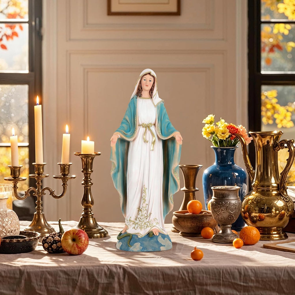 21" Extra-Large Holy Family Statue, 3-Piece Nativity Sets & Figures, Sculpture of Mary Joseph and Jesus, Christmas