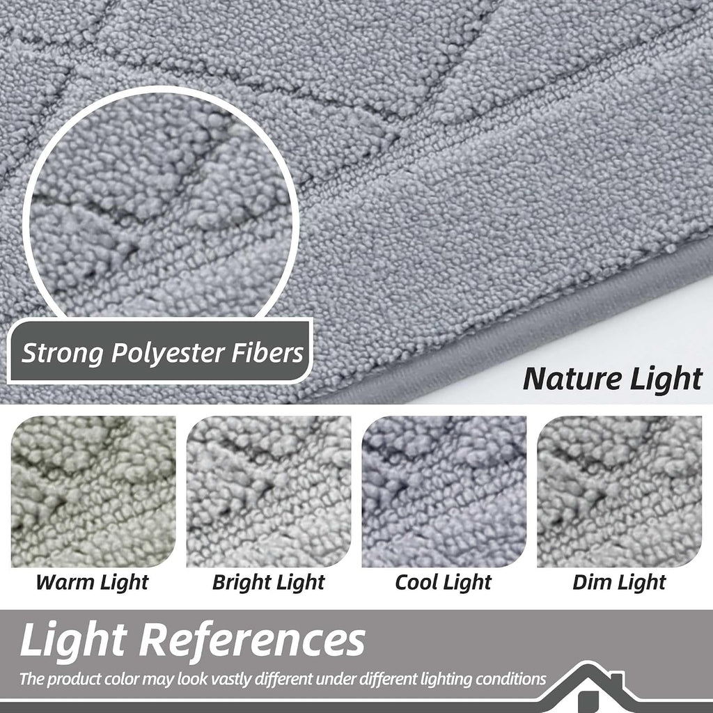 Dirt Trapper Door Mat 24" x 36", Doormat Non-Slip, Grey | Entryway Rugs Washable, Dog Door Mat Stain Resistant and