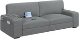 83.5" W Modern Sofa Couch Corduroy Fabric Sofa with Detachable Cover