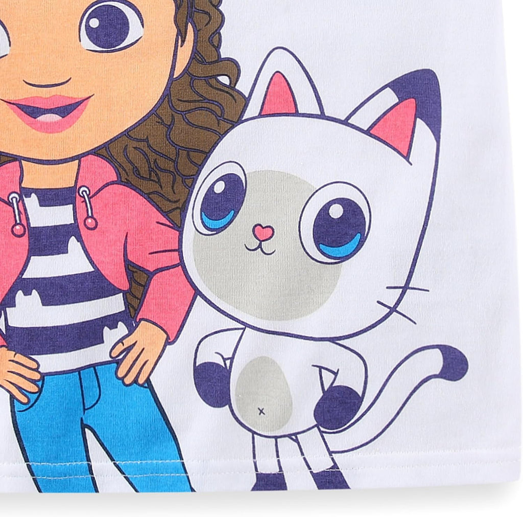 Girls Short Sleeve T-Shirt and French Terry Shorts Set for Toddler and Big Kids