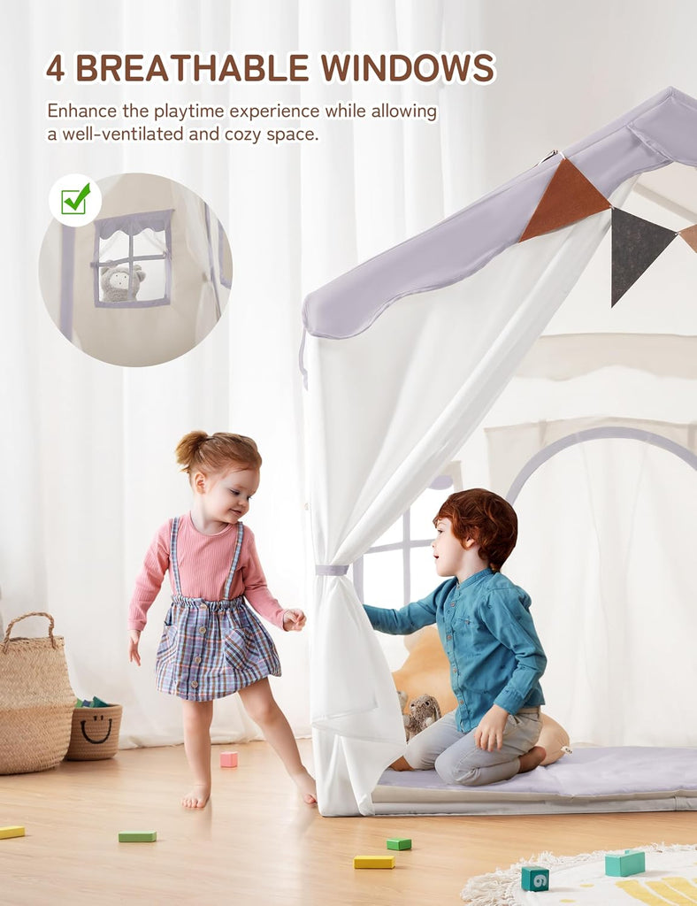 In-1 Kids Play Tent, Indoor Tent with Double Doors