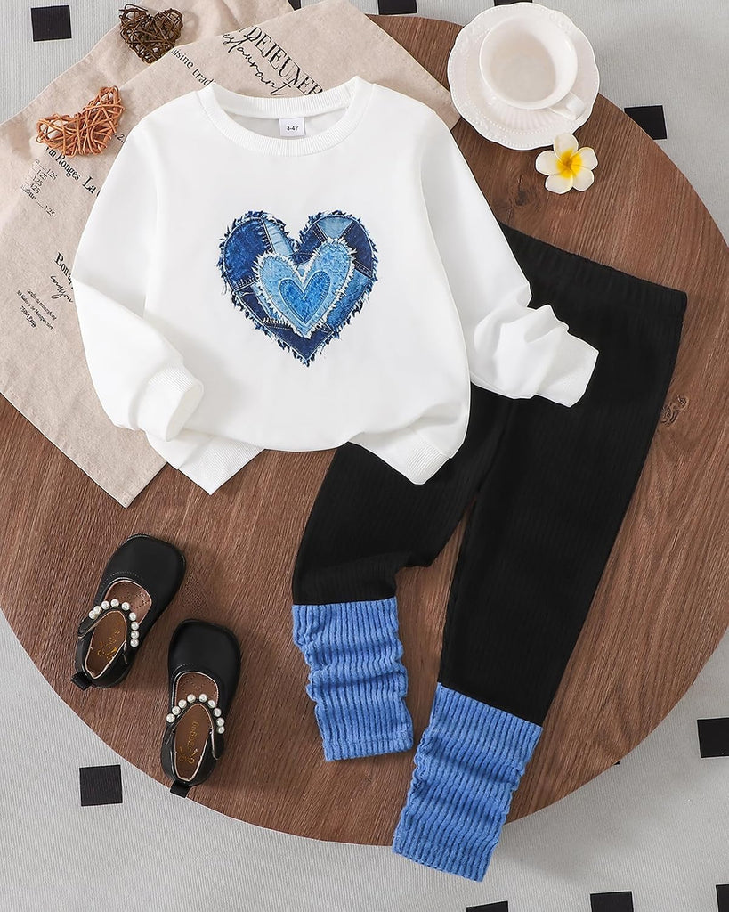 Toddler Girl Clothes Little Kids Fall Outfits Winter Sweatshirt Pants Set