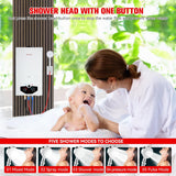 Tankless Water Heater Propane, 3.18GPM 12L Outdoor Portable water heater, with 2 GPM Water Pump