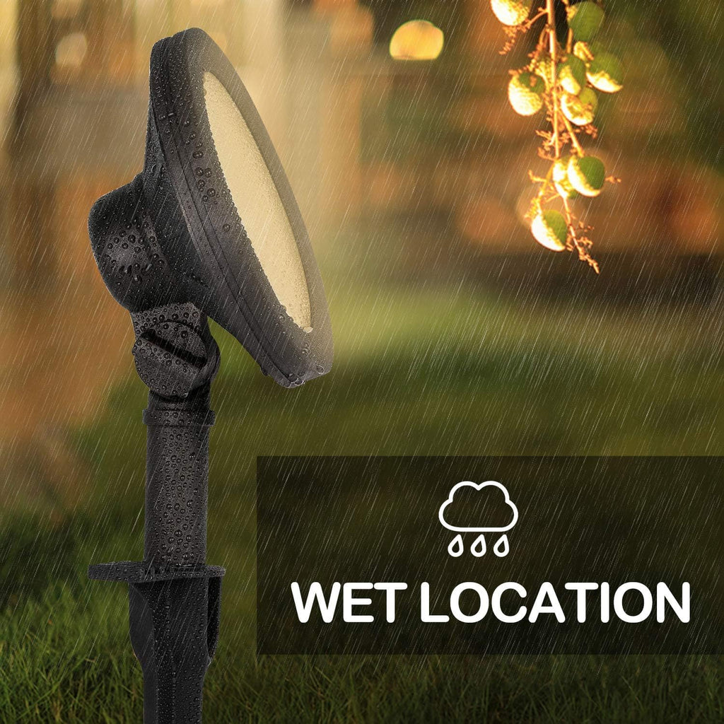 Low Voltage LED Landscape Wall Wash Light, Outdoor Spotlights | Die-Cast Aluminum, Waterproof Low Voltage Landscape