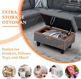 Wakefit Sectional Sofa Couch, Modern 4-Seaters Living Room Furniture Sets with Chaise Lounge