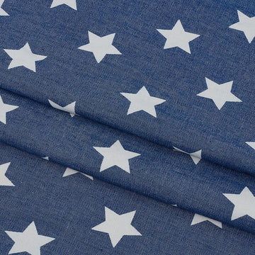 1Pc Star Denim Fabric For Sewing Crafting Supplies