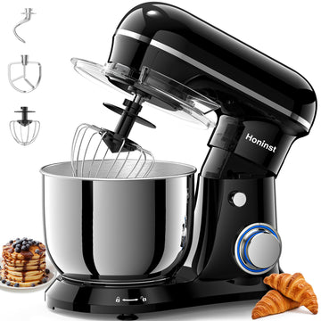 4QT Electric Stand Mixer, 10-Speed Tilt-Head Compact Kitchen Mixer