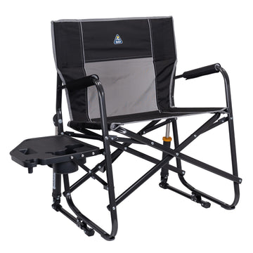 Freestyle Rocker XL with Side Table Camping Chair | Portable Folding Rocking Chair with Solid, Durable Armrests