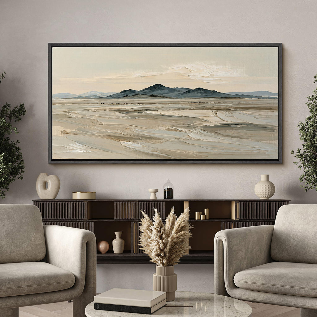 Extra Large Framed Canvas Prints Desert Horizon