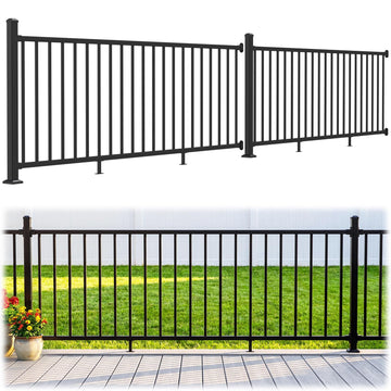 36 in. H x 16 ft. W Modular Aluminum Deck Railing Kits with Post