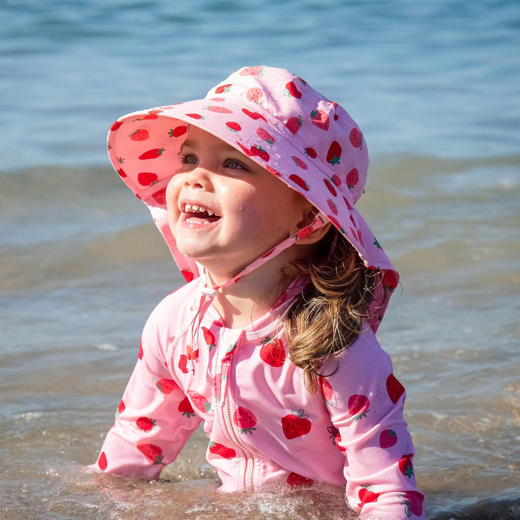 Girls Adjustable Water Repellent Sun-hat