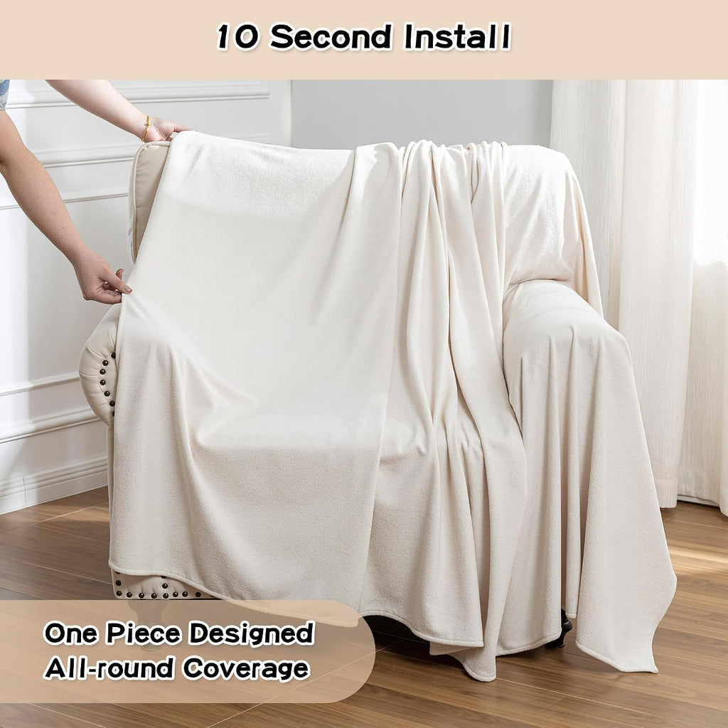 Chair Cover Cat Scratch Proof Recliner Chair Covers, Oversized Armchair Sofa Covers Washable Sofa Slipcover