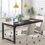 Modern Computer Desk, 63 x 31.5 inch Large Office Desk Computer Table Study Writing Desk Workstation