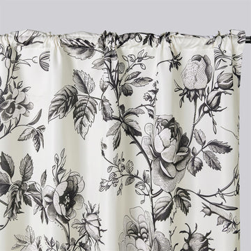 Vintage Floral Curtains Living Room 84 Inches Length 2 Panels Semi Blackout, Boho Country Farmhouse Cottagecore