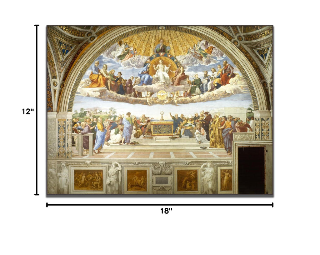 Raphael Canvas Wall Art - Disputation of The Holy Sacrament Poster - Renaissance Art Print - World Famous Oil