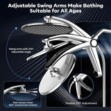 Shower Head with filtered Handheld High Pressure daul Shower Heads with Handheld Spray Combo and 10 Sprays Handheld