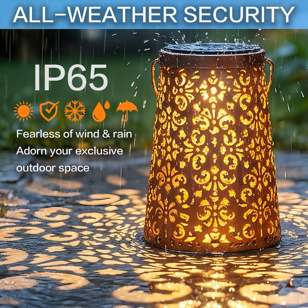 Butterfly Solar Lanterns, Outdoor Hanging Garden Lights, 4 Pack