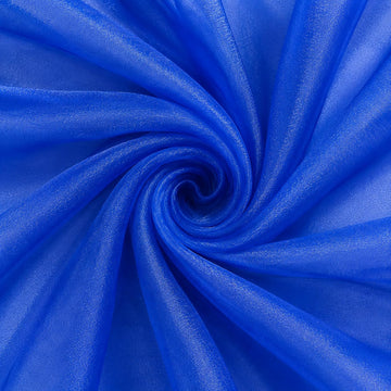 Organza Fabric 10 Yard Bridal Solid Sheer Bolt 44", Royal Blue