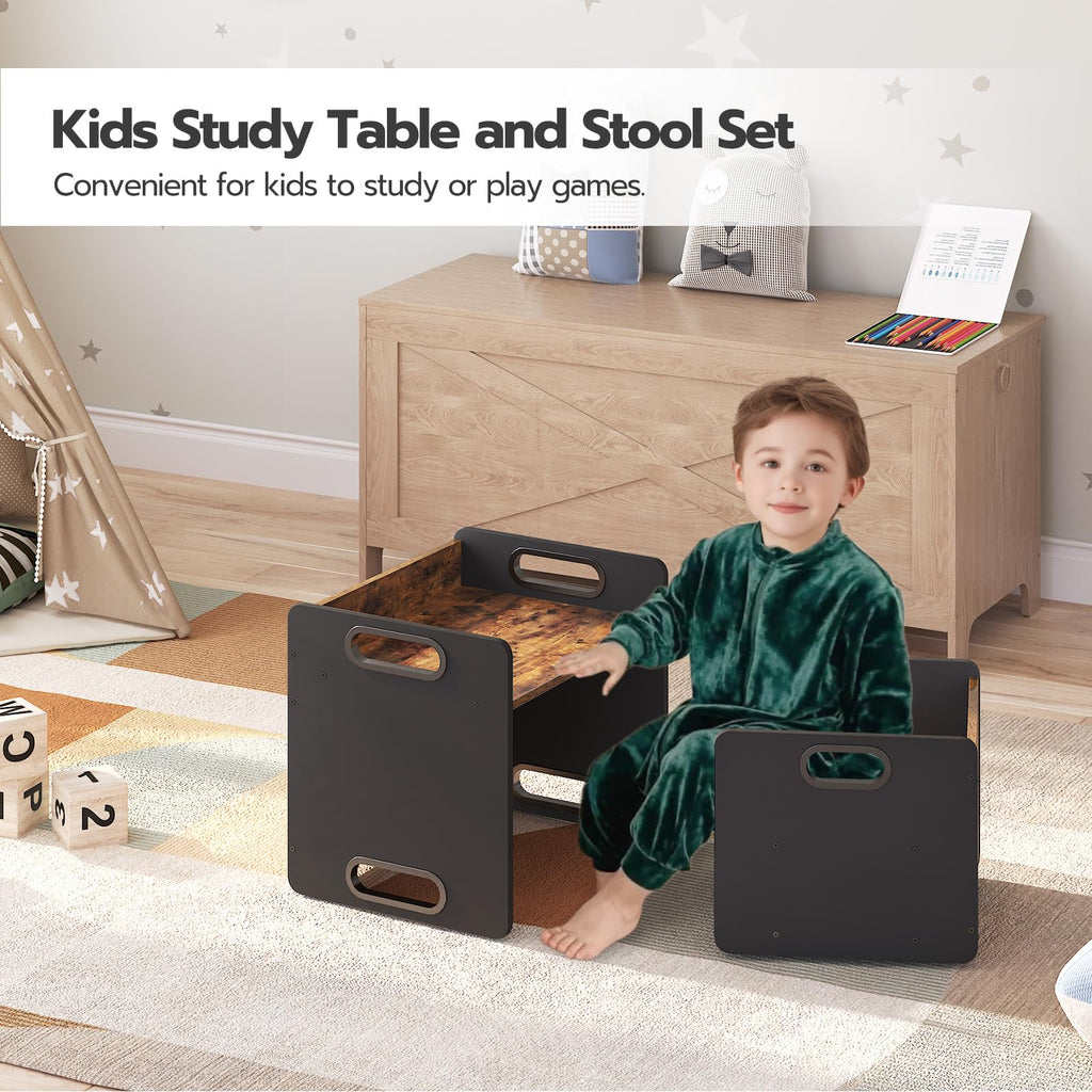 Weaning Table and Chair Set, Toddler Table and Chair Set, Furniture for Kids 1-3 Year Old, Kids Table and Chair for