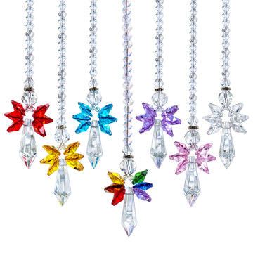 7pcs Rainbow Guardian Angel Suncatcher /Car Decoration
