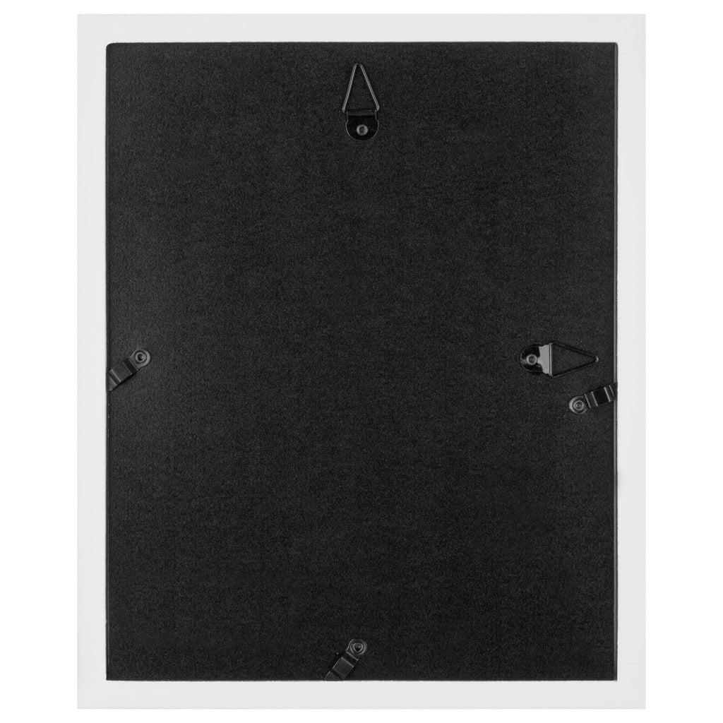 Multi-Size Picture Frame Set 7 Pack, White Gallery Wall Frames with Hanging Hardware, Clear Glass - One 12x16, Two