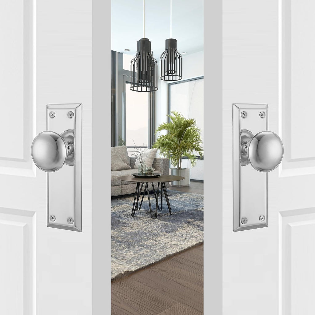 Dummy Door Knob Interior, Inactive Door Knobs for Closet, Antique Bifold Door Knobs Replacement, Single-Side Dummy