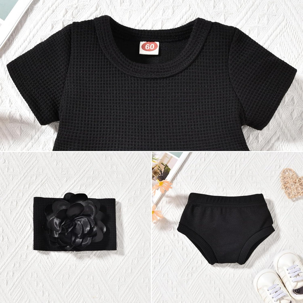 Preemie Newborn Baby Girl Clothes Knitted Tunic Top Short Set Summer Outfits Premie Girls Clothing Set