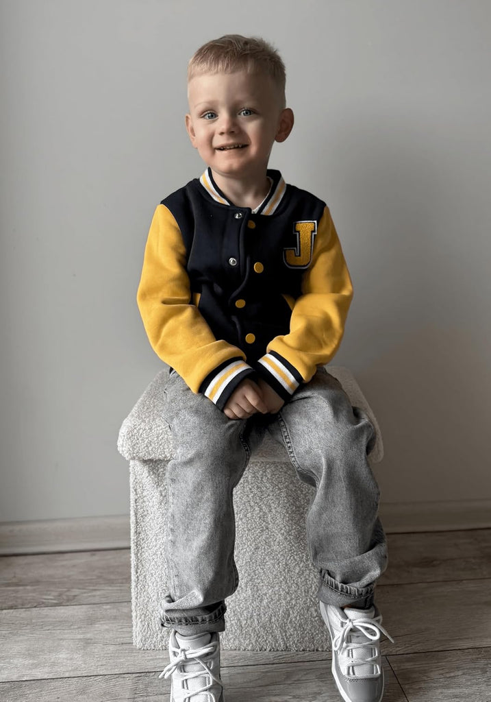 Boys Varsity Letterman Jacket Baseball Bomber Coat