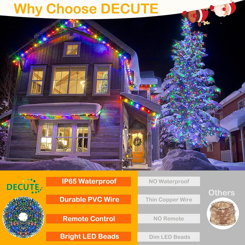 300LED Christmas String Lights Outdoor, 105FT Christmas Tree Lights