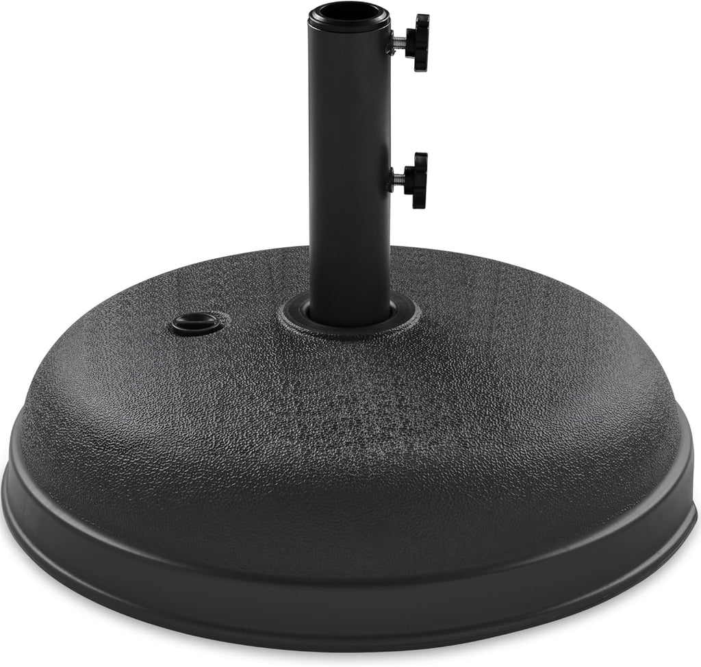 Fillable Umbrella Base Stand Round Dome Plastic Patio Umbrella Base Stand, Pole Holder w/ 55lbs Weight Capacity