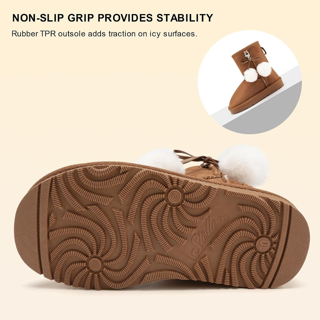Kids Winter Boots Girls Boys Snow High Ankle Boots