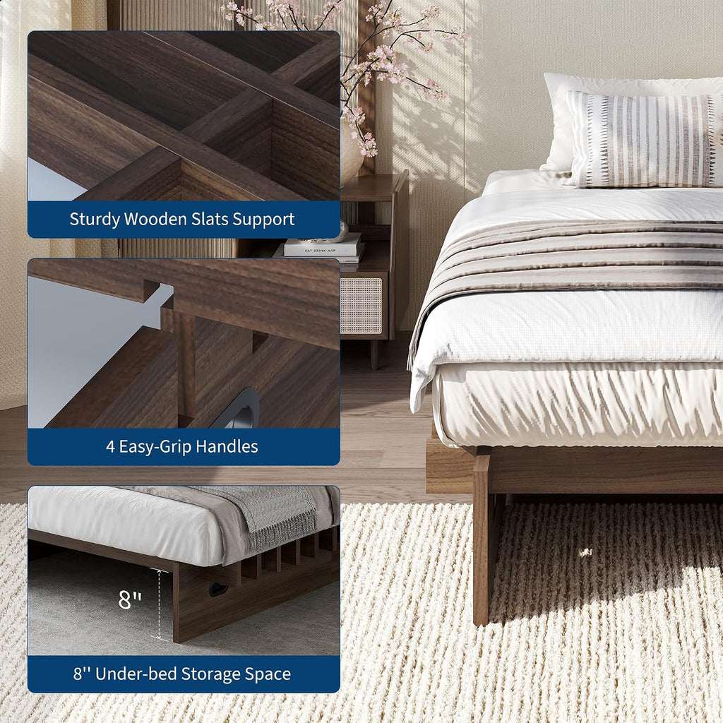 Japanese Platform Bed Frame detail