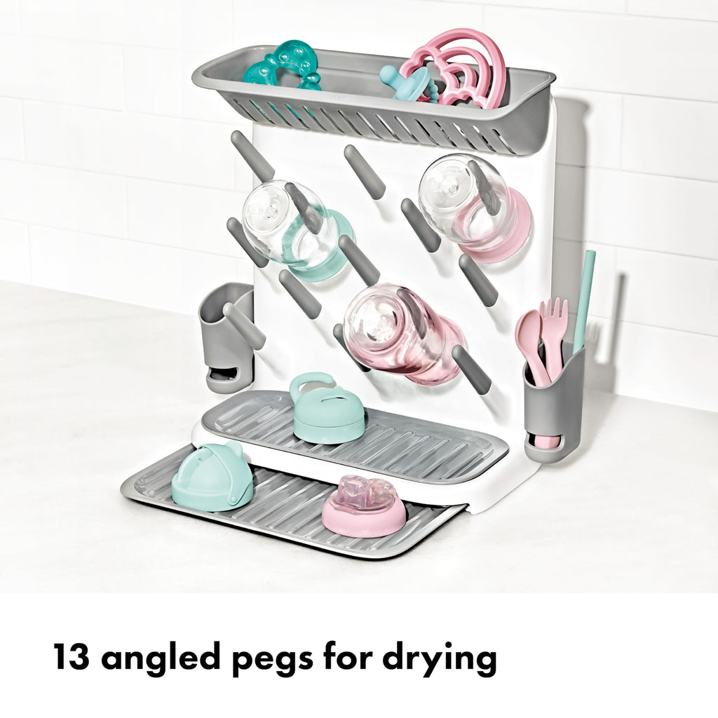 Expandable Baby Bottle Drying Rack, Space-Saving