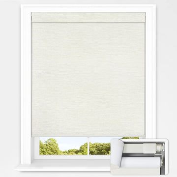 No Tools No Drill Cordless Blackout Roller Shades Windows, Easy to Install, Darkens Rooms, Blocks Heat, and Protects
