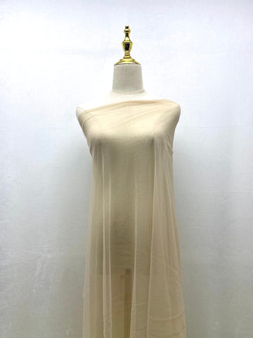 Tulle Fabric, Soft Touch Stretch Tulle - Nude 5 Yards