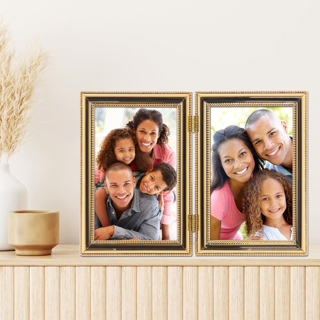 Classic Bead Frame, 4x6 Double, Gold