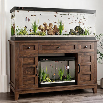 55 Gallon Aquarium Stand, 1400LBS Heavy Duty Fish Tank Stand