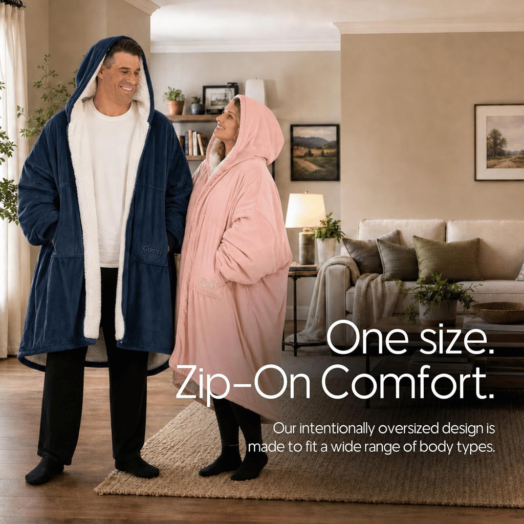 Original Full Zip | Shark Tank | Sherpa Wearable Blanket Hoodie