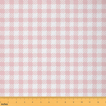 Buffalo Check Upholstery Fabric By The Yard, Plaid Reupholstery Fabric for Chairs, Grid Decorative Soft Flannel, 10