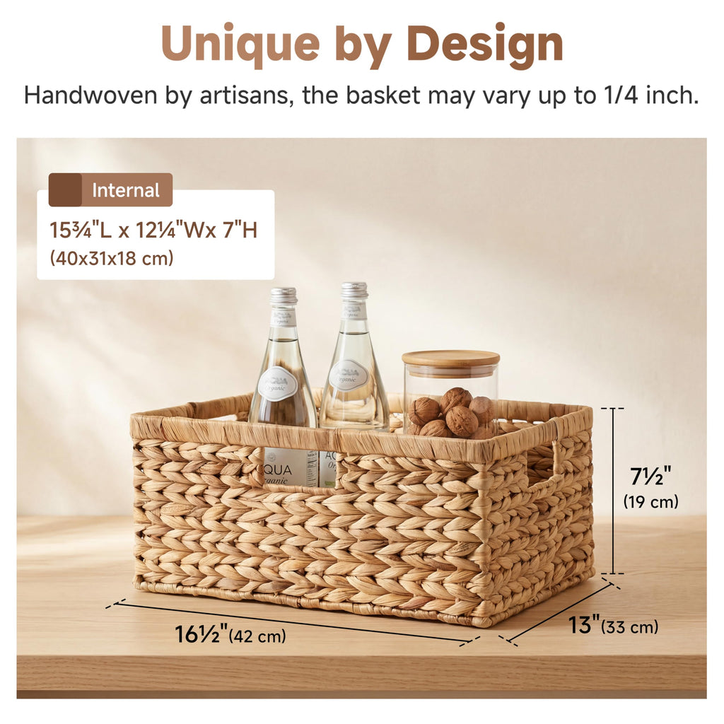 Wicker Baskets for Storage, Wicker Storage Baskets, 1-Pack