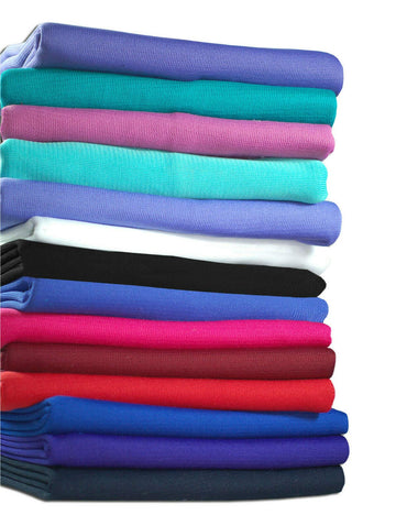 Polyester Jersey Knit Rib Stretch Fabric & Matching Ribbing Cuffs Waistbands Trim.Dress Making Material and Welts for